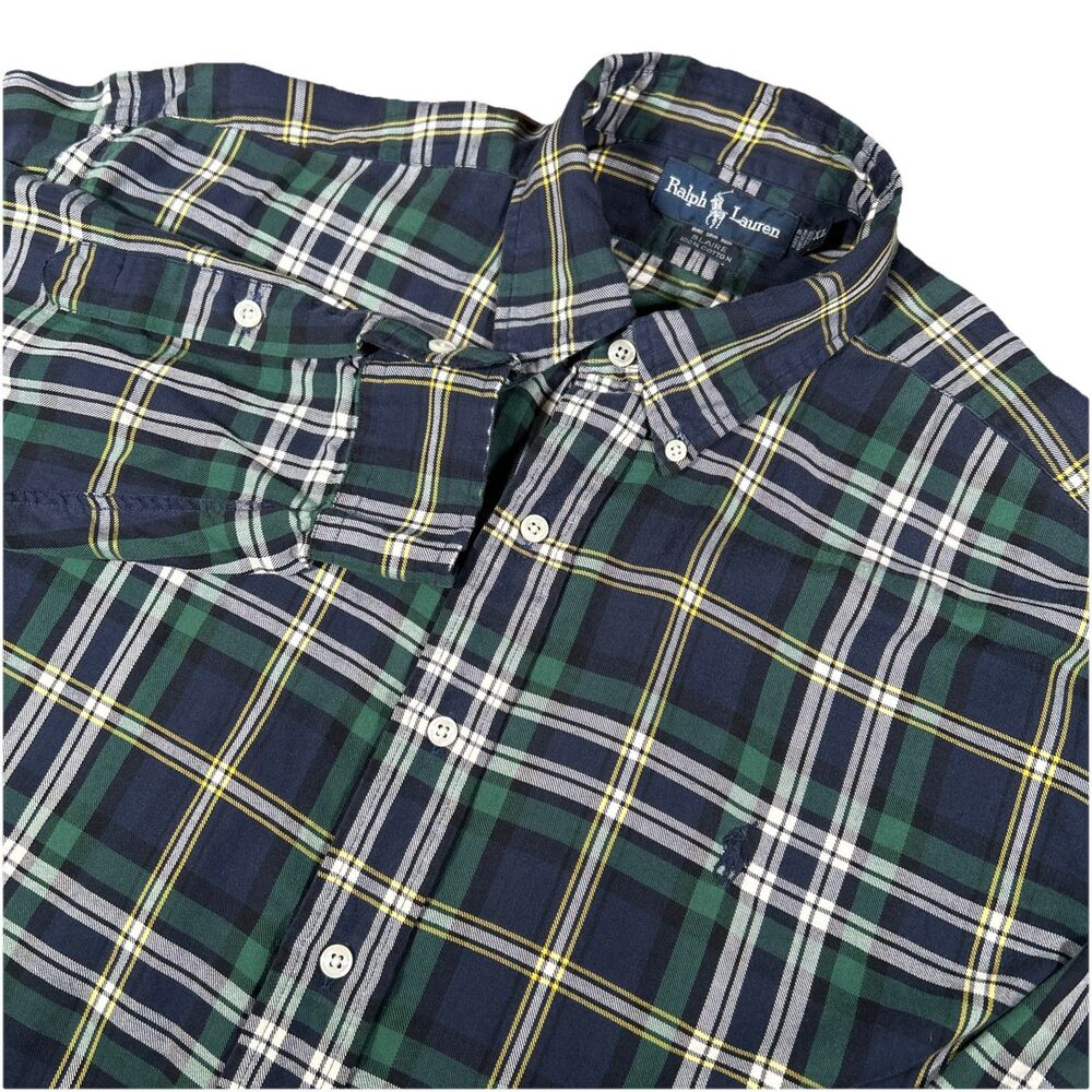 Vintage Ralph Lauren Blaire‎ Men’s XL Multicolor Plaid Long Sleeve Button Down
